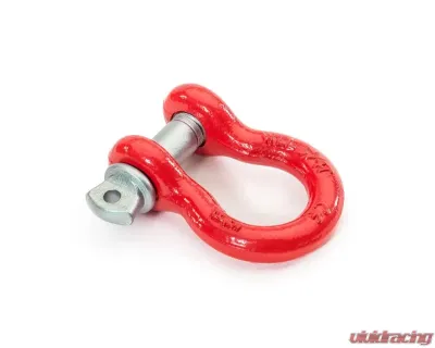 Quadratec 5/8" D-Ring Shackle Red Powder Coat - 92144 7002
